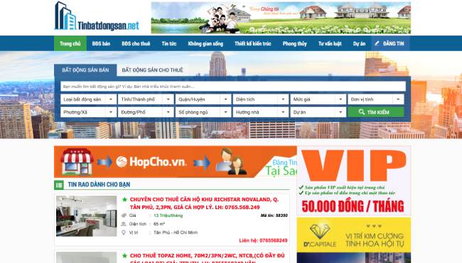 Thiết kế website bất động sản đẹp và hiệu quả cần lưu ý những gì