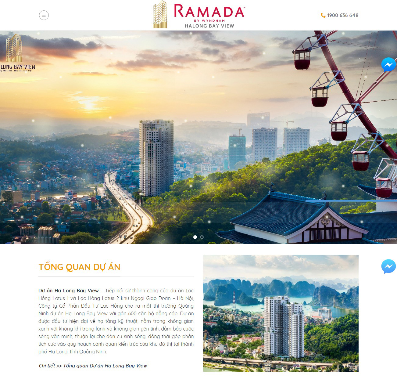 Thiết kế website dự án bds Hạ Long Bay